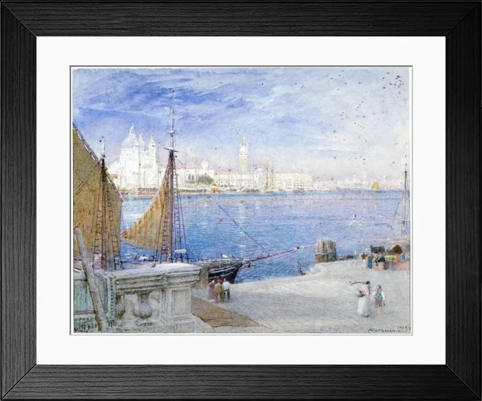 Framed Print : Venice, before the Campanile fell, 1903. Artist: Albert Goodwin Framed Print : Venice, before the Campanile fell, 1903. Artist: Albert Goodwin