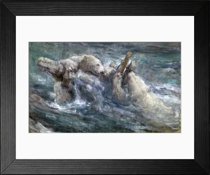 Framed Print : Wreckage, c1867-1910. Artist: John MacAllan Swan Framed Print : Wreckage, c1867-1910. Artist: John MacAllan Swan
