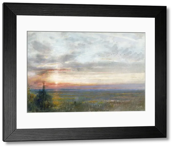 Framed Print : Venice from the Mainland, 1908. Artist: Albert Goodwin Framed Print : Venice from the Mainland, 1908. Artist: Albert Goodwin