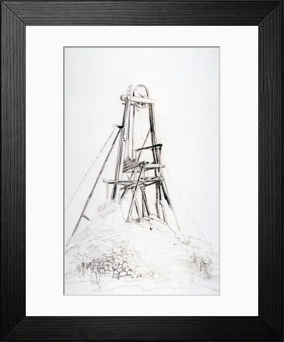 Framed Print : A Colliery Winding Engine, c1864-1930. Artist: Anna Lea Merritt Framed Print : A Colliery Winding Engine, c1864-1930. Artist: Anna Lea Merritt