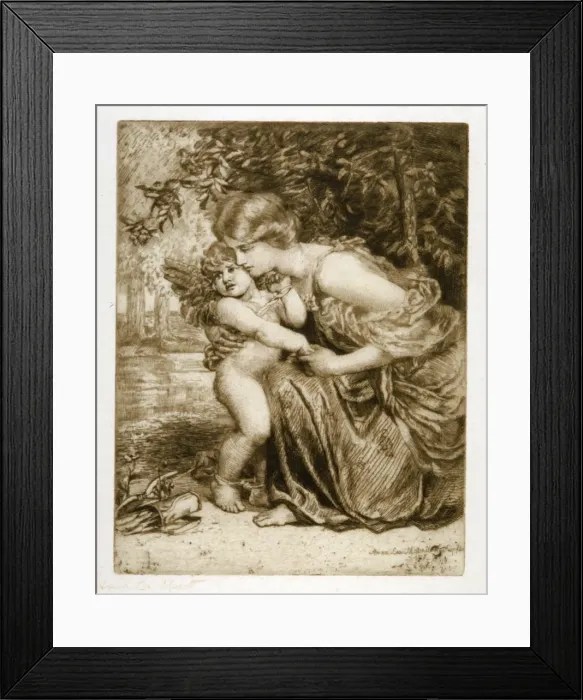 Framed Print : Cupid Bound, 1908. Artist: Anna Lea Merritt