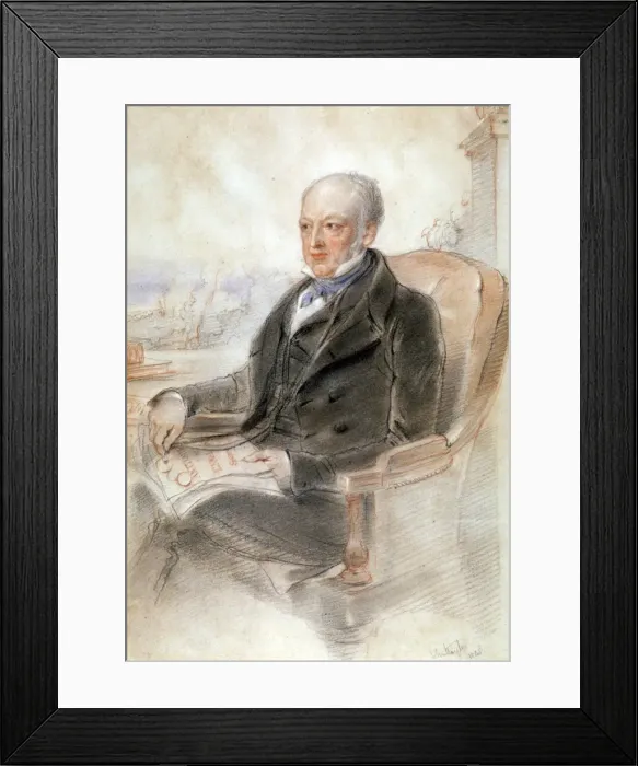 Framed Print : John Britten, 1848. Artist: John Hayter Framed Print : John Britten, 1848. Artist: John Hayter