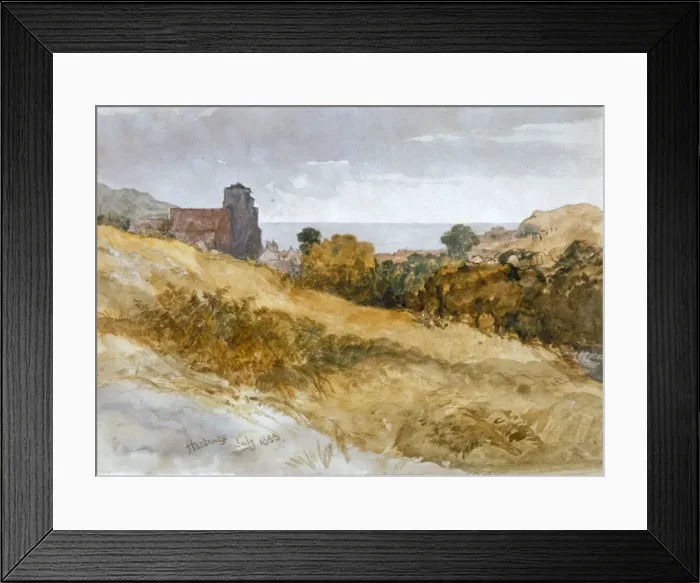 Framed Print : The Sea near Hastings, 1853. Artist: Sir John Gilbert Framed Print : The Sea near Hastings, 1853. Artist: Sir John Gilbert