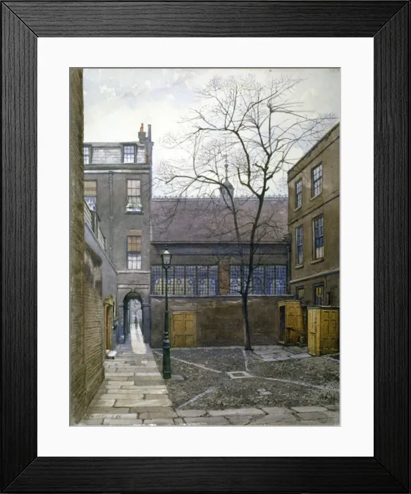 Framed Print : Barnards Inn, London, 1886. Artist: John Crowther Framed Print : Barnards Inn, London, 1886. Artist: John Crowther