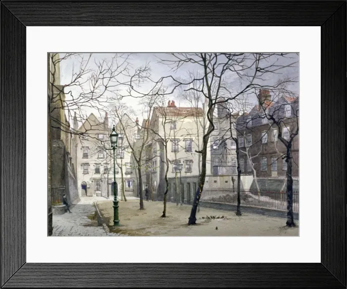 Framed Print : Barnards Inn, London, 1888. Artist Framed Print : Barnards Inn, London, 1888. Artist