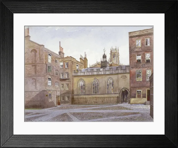 Framed Print : View of Cliffords Inn and Hall, London, 1884. Artist: John Crowther