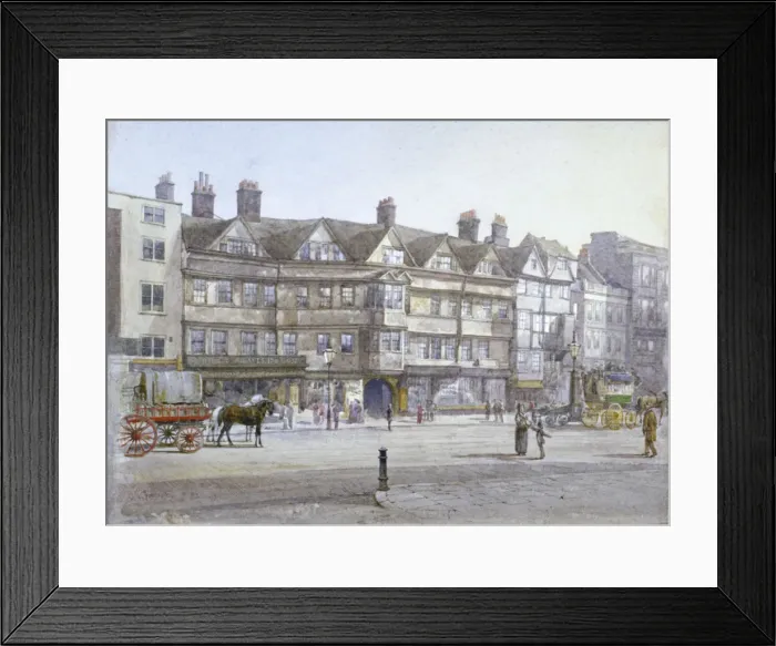 Framed Print : Staple Inn, London, 1882. Artist: John Crowther Framed Print : Staple Inn, London, 1882. Artist: John Crowther