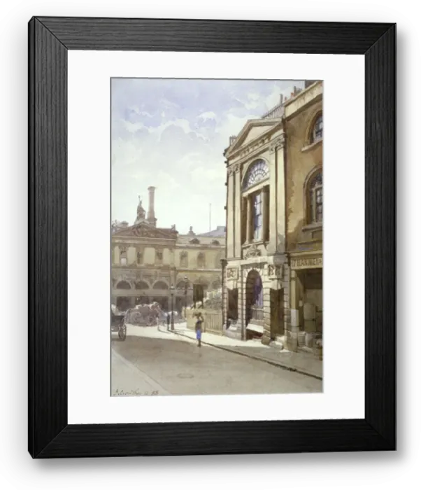 Framed Print : Watermens and Lightermens Hall, St Mary at Hill, City of London, 1888. Artist