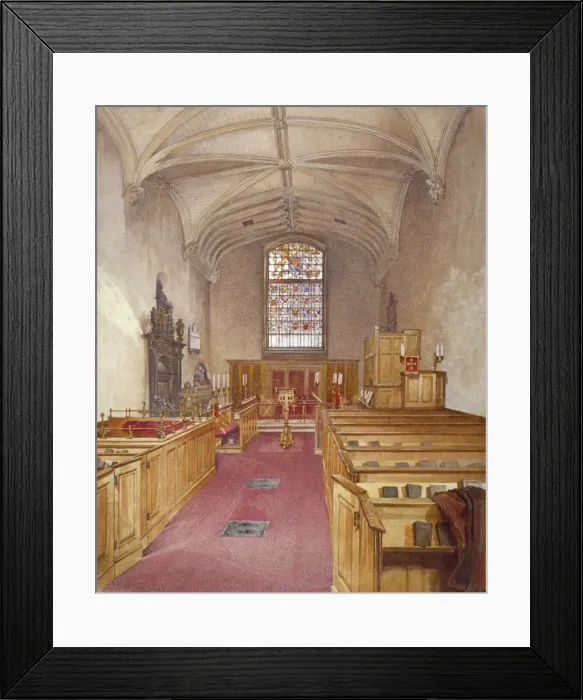 Framed Print : Rolls Chapel, Chancery Lane, London, 1886. Artist: John Crowther Framed Print : Rolls Chapel, Chancery Lane, London, 1886. Artist: John Crowther
