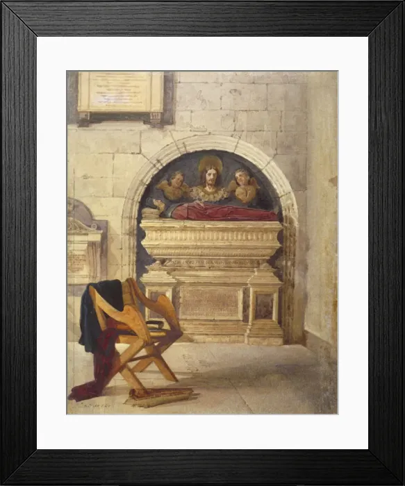 Framed Print : Tomb of Dr John Yonge, Rolls Chapel, Chancery Lane, London, 1880. Artist: John Crowther Framed Print : Tomb of Dr John Yonge, Rolls Chapel, Chancery Lane, London, 1880. Artist: John Crowther