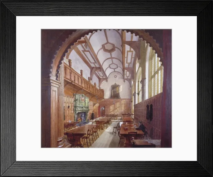 Framed Print : Great Hall, Charterhouse, London, 1885. Artist: John Crowther Framed Print : Great Hall, Charterhouse, London, 1885. Artist: John Crowther