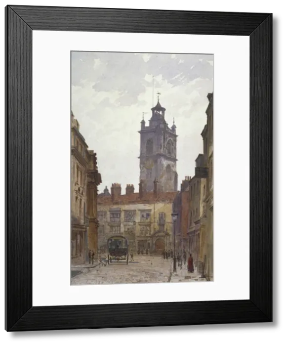 Framed Print : Church of St Giles without Cripplegate, City of London, 1880. Artist Framed Print : Church of St Giles without Cripplegate, City of London, 1880. Artist