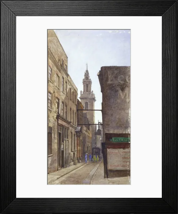 Framed Print : Garlick Hill, City of London, 1882. Artist: John Crowther Framed Print : Garlick Hill, City of London, 1882. Artist: John Crowther