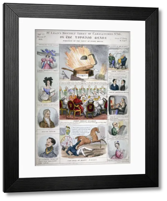 Framed Print : The Looking Glass, 1831 Framed Print : The Looking Glass, 1831
