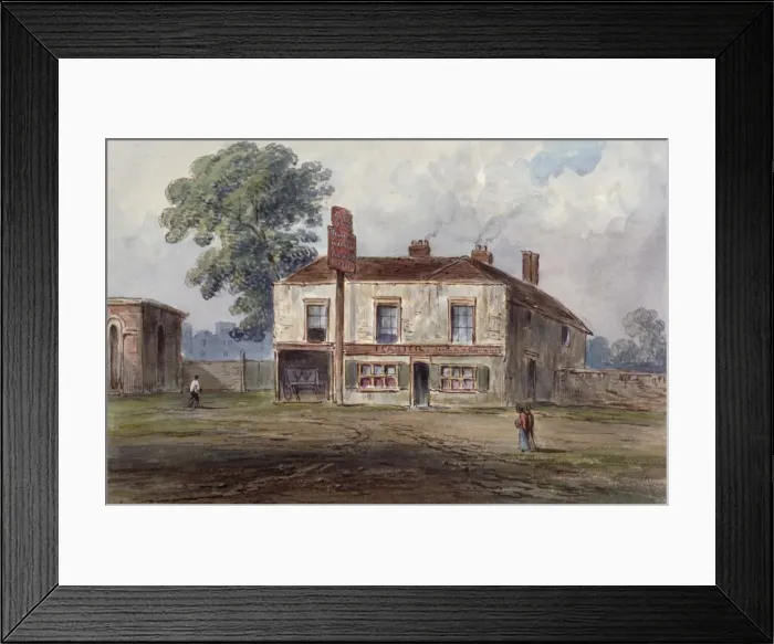 Framed Print : View of the Castle Tavern, Kentish Town, London, c1850 Framed Print : View of the Castle Tavern, Kentish Town, London, c1850