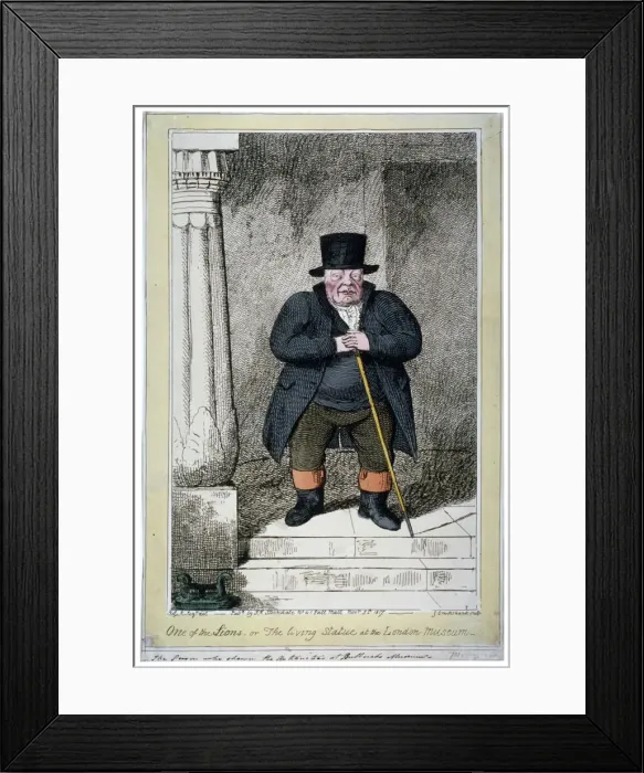 Framed Print : One of the Lions - or the living statue at the London Museum, 1817 Framed Print : One of the Lions - or the living statue at the London Museum, 1817