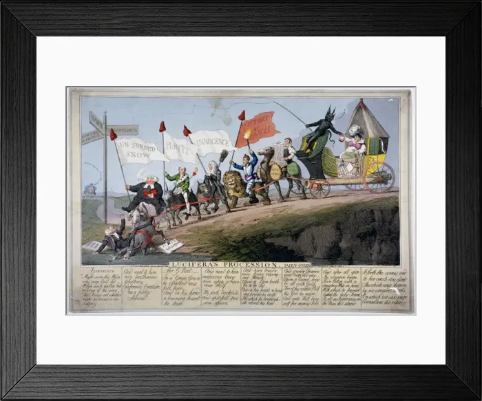 Framed Print : Queen Carolines procession Framed Print : Queen Carolines procession