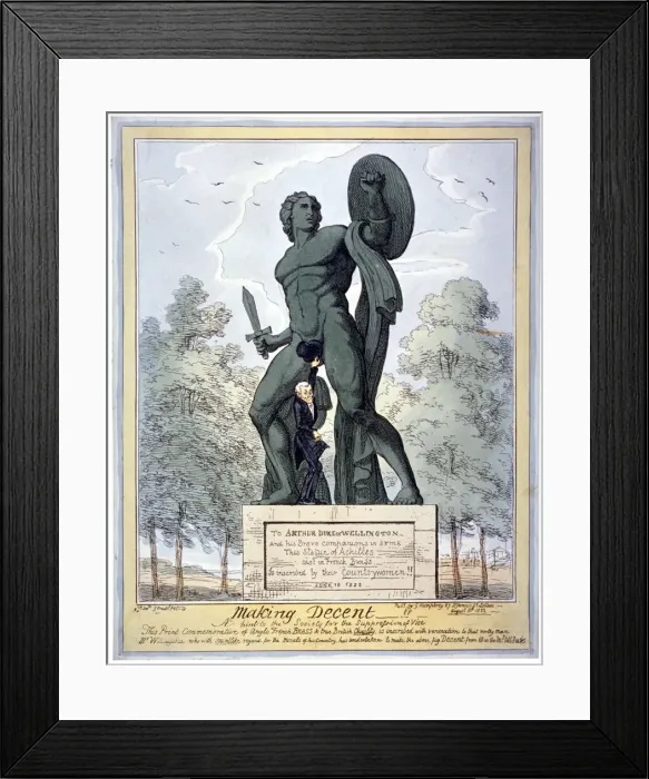Framed Print : Making decent!! A hint to the society for the suppression of vice... 1822. Artist Framed Print : Making decent!! A hint to the society for the suppression of vice... 1822. Artist
