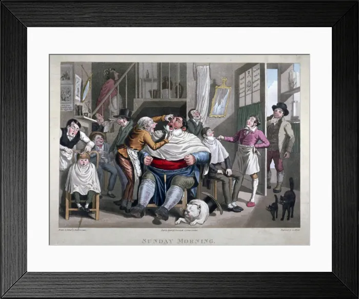 Framed Print : Sunday Morning, c1825. Artist: George Hunt Framed Print : Sunday Morning, c1825. Artist: George Hunt