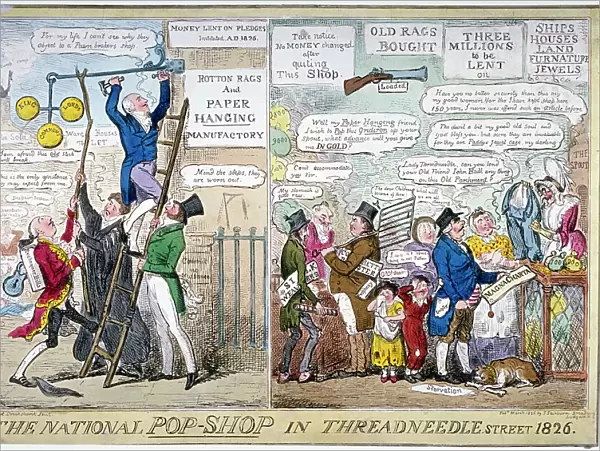 The national pop-shop in Threadneedle Street, 1826. Artist