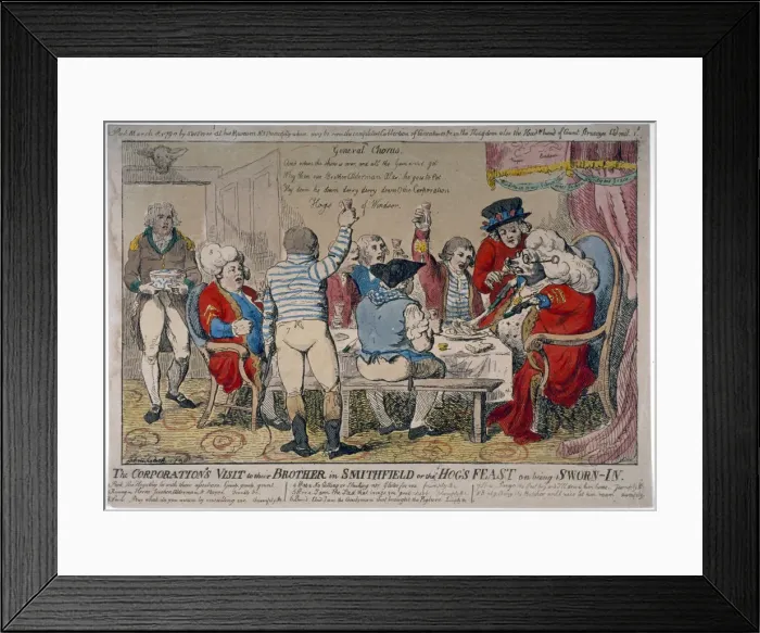 Framed Print : Corporation of Windsor, 1790. Artist: Isaac Cruikshank Framed Print : Corporation of Windsor, 1790. Artist: Isaac Cruikshank