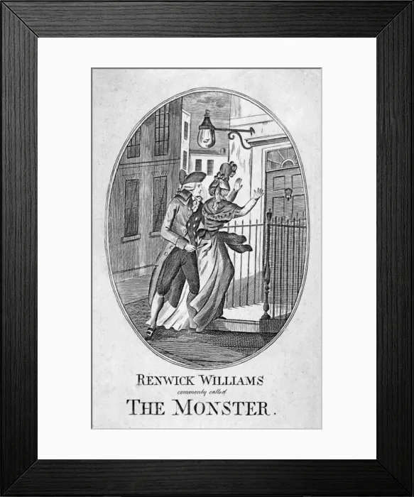 Framed Print : Renwick Williams commonly called the Monster, 1790 Framed Print : Renwick Williams commonly called the Monster, 1790