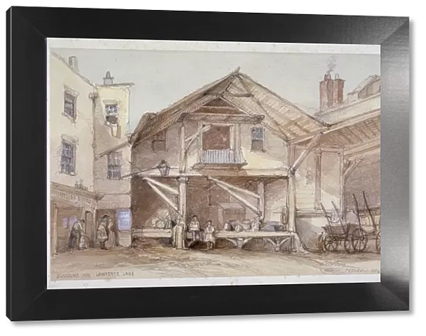 Blossoms Inn, Lawrence Lane, City of London, 1854