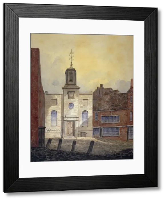 Framed Print : View of Holy Trinity Church, Minories, City of London, 1810. Artist: William Pearson Framed Print : View of Holy Trinity Church, Minories, City of London, 1810. Artist: William Pearson
