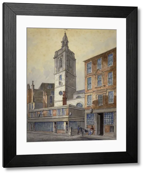 Framed Print : View of St Dionis Backchurch, City of London, 1815. Artist: William Pearson Framed Print : View of St Dionis Backchurch, City of London, 1815. Artist: William Pearson