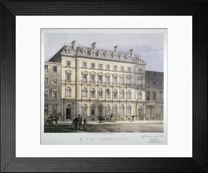 Framed Print : No 8 Old Jewry, City of London, c1865. Artist: Kell Brothers Framed Print : No 8 Old Jewry, City of London, c1865. Artist: Kell Brothers