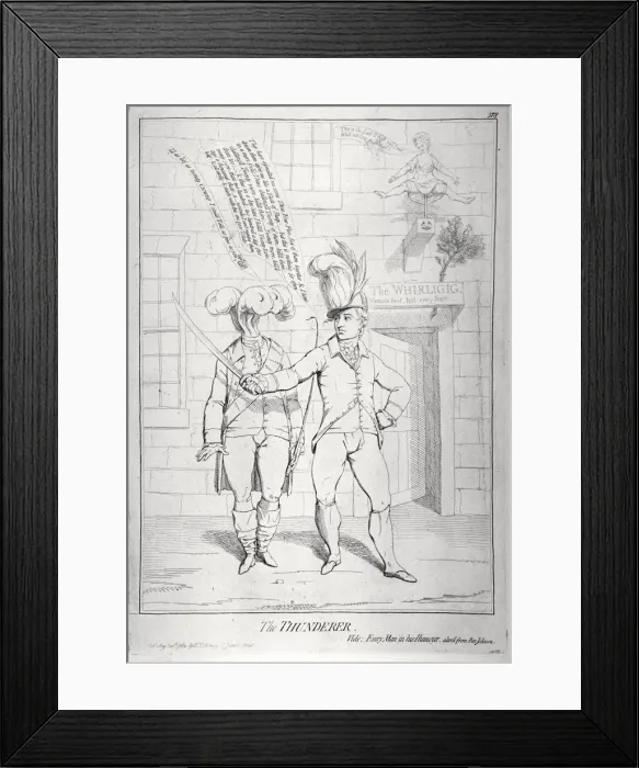 Framed Print : The Thunderer, 1782 Framed Print : The Thunderer, 1782