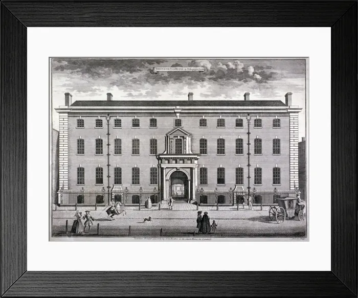 Framed Print : South Sea House, Bishopsgate, City of London, c1750 Framed Print : South Sea House, Bishopsgate, City of London, c1750