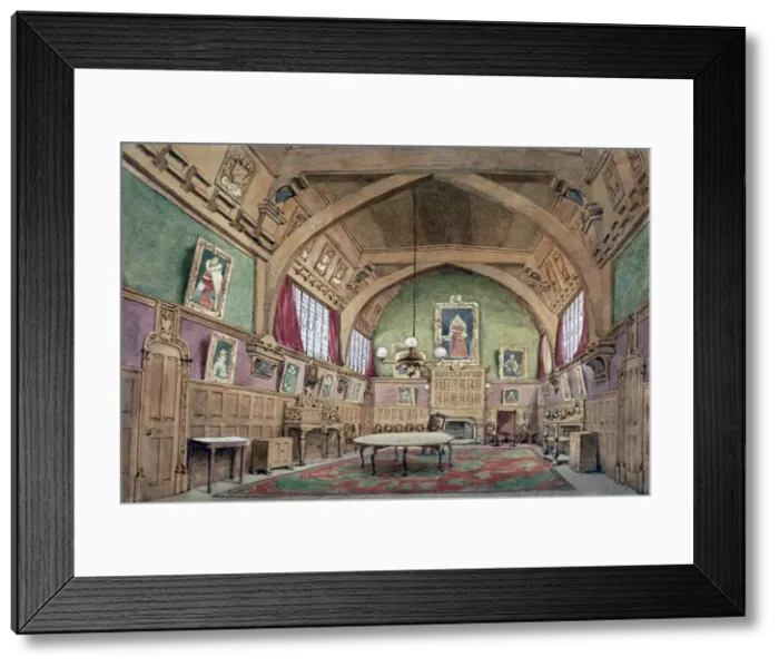 Framed Print : Interior view of the hall in Barnards Inn, London, c1875. Artist: John Phillipps Emslie Framed Print : Interior view of the hall in Barnards Inn, London, c1875. Artist: John Phillipps Emslie