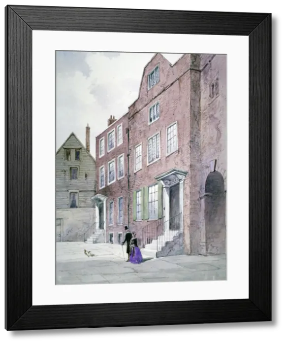 Framed Print : View of the Vicar Generals Office, Bell Yard, Knightrider Street, City of London, 1841 Framed Print : View of the Vicar Generals Office, Bell Yard, Knightrider Street, City of London, 1841