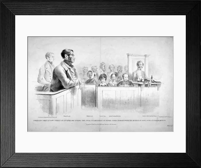 Framed Print : Portraits taken at Bow Street Police Court, Westminster, London, 1842 Framed Print : Portraits taken at Bow Street Police Court, Westminster, London, 1842