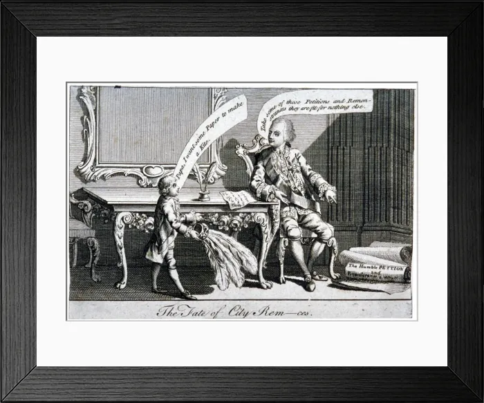 Framed Print : The fate of City Rem-ces, 1770 Framed Print : The fate of City Rem-ces, 1770