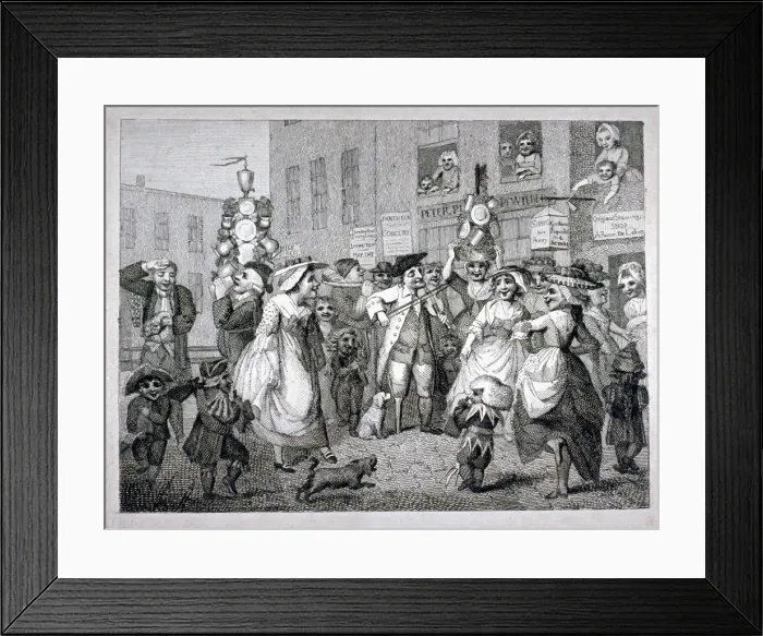 Framed Print : May Day in London Artist: William Blake