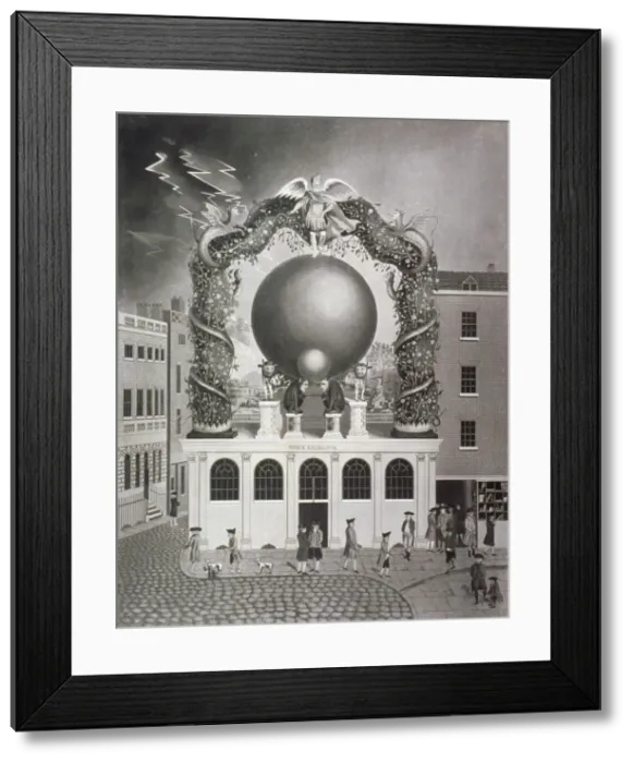 Framed Print : Satire on the national debt, 1782 (1785). Artist Framed Print : Satire on the national debt, 1782 (1785). Artist