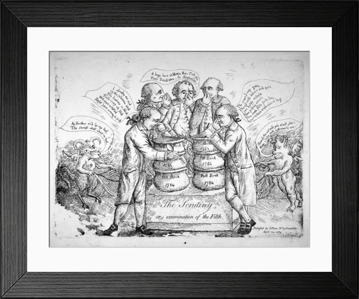 Framed Print : The scrutiny, or examination of the filth, 1784 Framed Print : The scrutiny, or examination of the filth, 1784