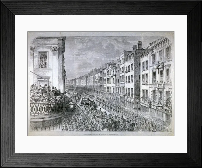 Framed Print : Fleet Street - the Civic Authorities in the Procession, City of London, c1850 Framed Print : Fleet Street - the Civic Authorities in the Procession, City of London, c1850