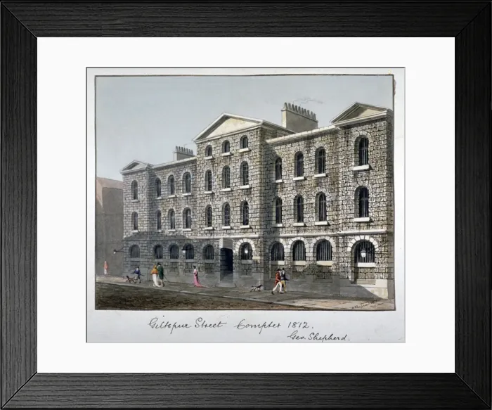 Framed Print : Giltspur Street Compter, City of London, 1812 Framed Print : Giltspur Street Compter, City of London, 1812
