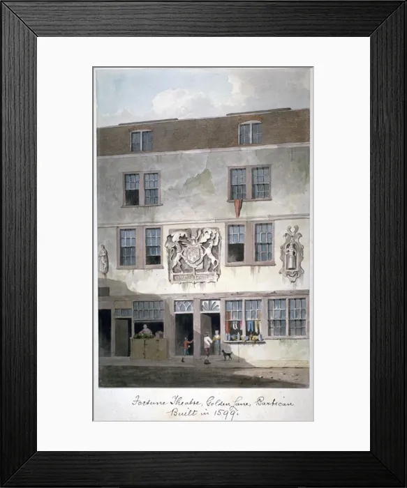 Framed Print : Fortune Theatre, Golden Lane, London, 1811. Artist: George Shepherd Framed Print : Fortune Theatre, Golden Lane, London, 1811. Artist: George Shepherd