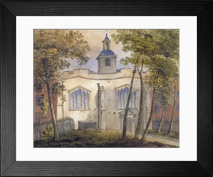 Framed Print : West view of the Church of St Helen, Bishopsgate, City of London, c1810 Framed Print : West view of the Church of St Helen, Bishopsgate, City of London, c1810