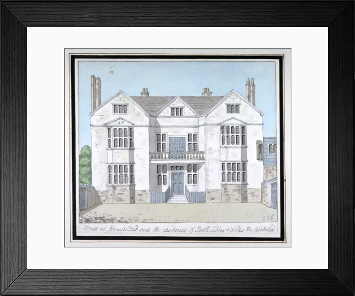 Framed Print : House at Hampstead, London, c1800 Framed Print : House at Hampstead, London, c1800