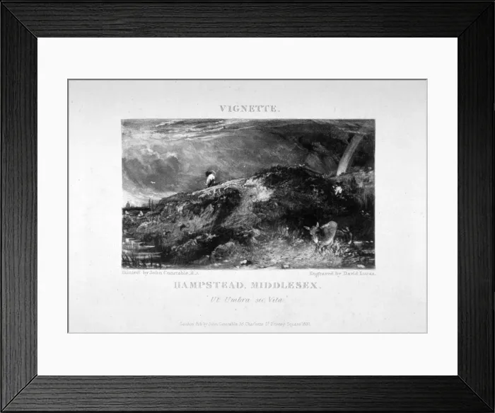 Framed Print : Hampstead, Middlesex, 1831. Artist: David Lucas Framed Print : Hampstead, Middlesex, 1831. Artist: David Lucas