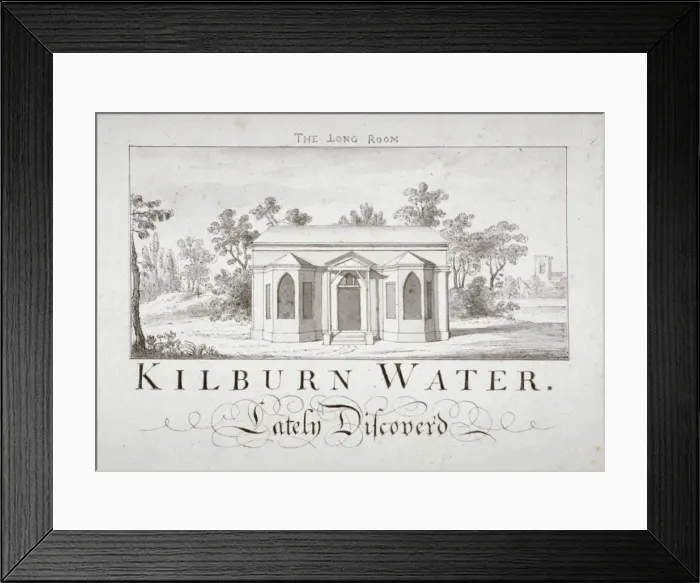 Framed Print : Kilburn Wells, Hampstead, London, c1820 Framed Print : Kilburn Wells, Hampstead, London, c1820