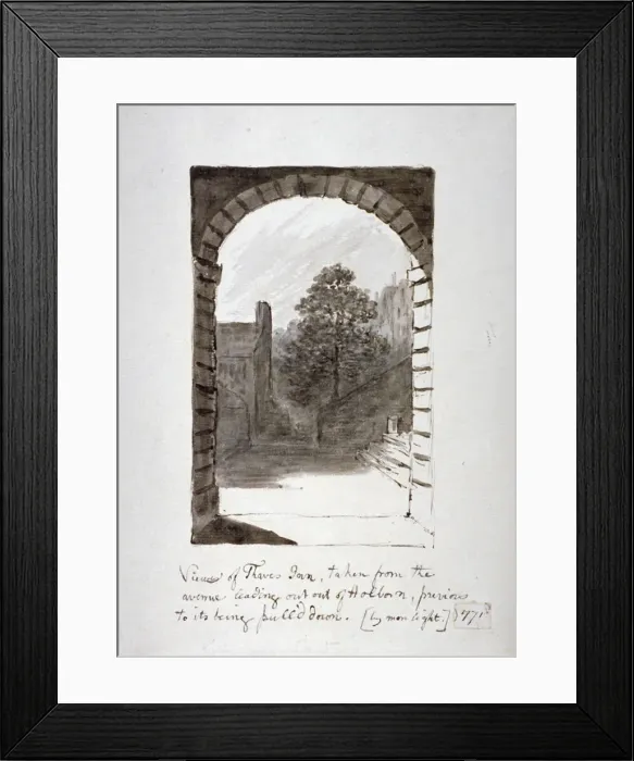 Framed Print : Thaves Inn (ie Thavies Inn), Holborn, London, 1771 Framed Print : Thaves Inn (ie Thavies Inn), Holborn, London, 1771