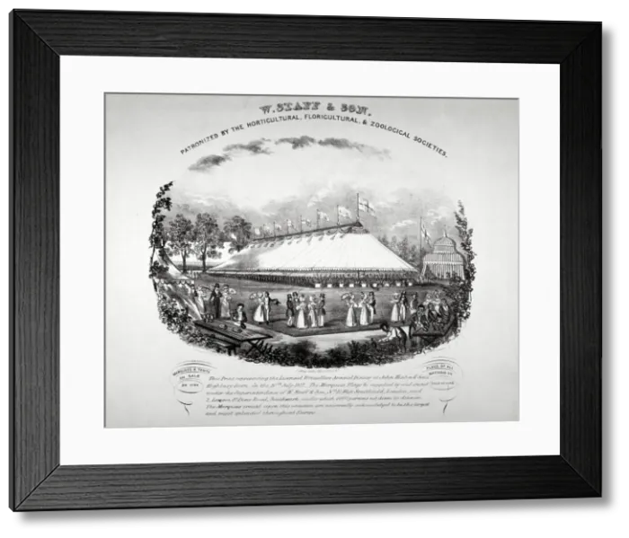 Framed Print : Highbury Barn, Islington, London, 1837. Artist: F Alvey Framed Print : Highbury Barn, Islington, London, 1837. Artist: F Alvey