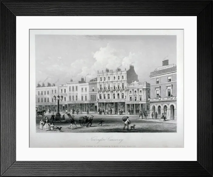 Framed Print : Newington Causeway, Southwark, London, c1858 Framed Print : Newington Causeway, Southwark, London, c1858