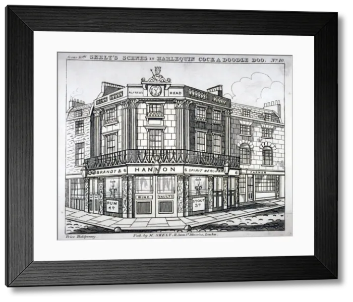 Framed Print : Alfreds Head Inn, corner of Newington Causeway and London Road, Southwark, London, c1830 Framed Print : Alfreds Head Inn, corner of Newington Causeway and London Road, Southwark, London, c1830